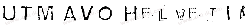 UTM AVO HelvetIns字体转换